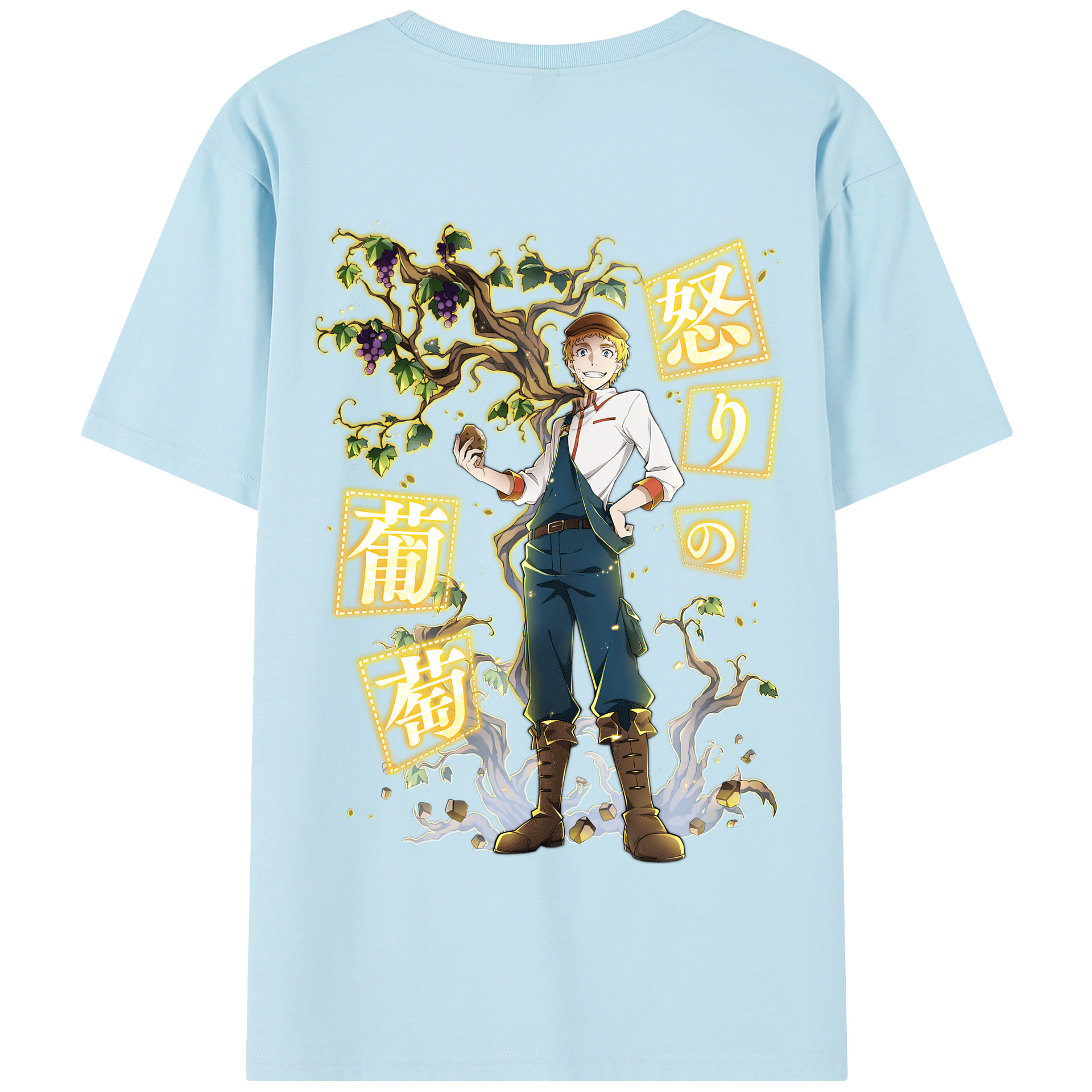 （画像用） 文豪ストレイドッグス Bungo Stray Dogs 綿100％半袖Tシャツ（背面プリント）